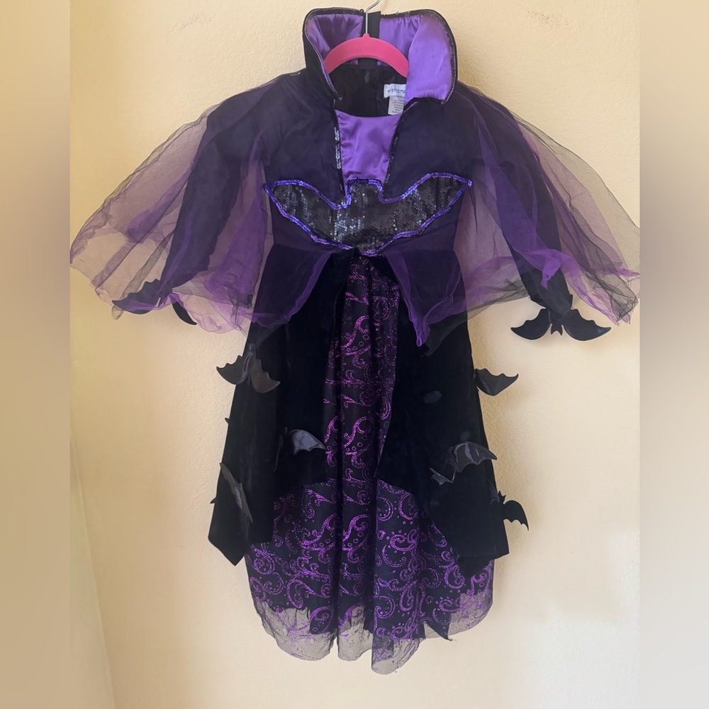 Wishcraft Chasing Fireflies Bat Queen Princess Dress Halloween Costume Size 4